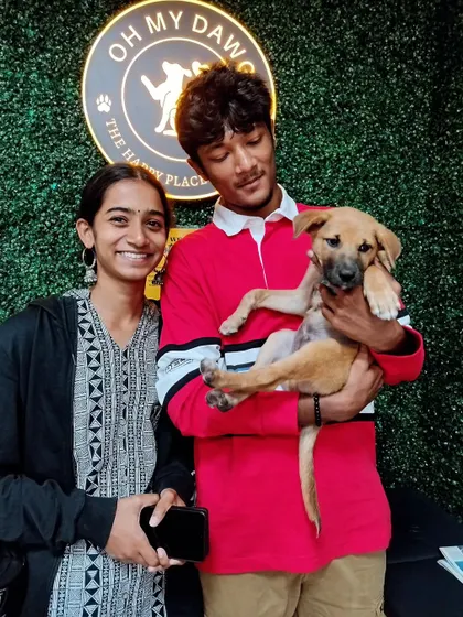 A happy ending. Rex, one of the many puppies at our drive, found his forever home. Every single adoption is a huge success and makes all the effort worthwhile. Welcome home, Rex.