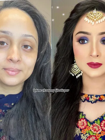 The right technique makes all the difference. This before and after transformation shows the power of a flawless base and dramatic smokey eye, skills that are fundamental to our curriculum and essential for any professional makeup artist.