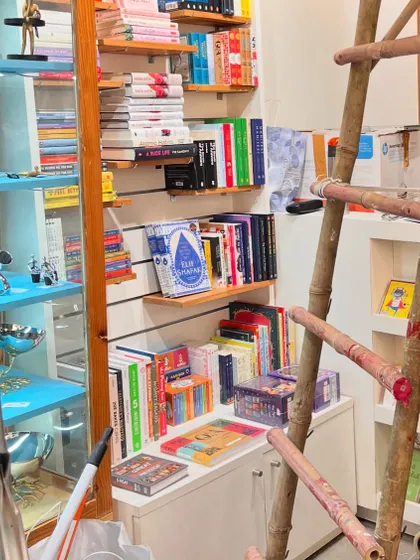 The finishing touches before the new store opened in Nirvana Courtyard. We were climbing our way to Nirvana!