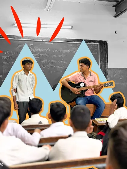 This moment captures the essence of our work: a student finds the courage to stand and sing alongside our fellow. It's a powerful example of how music and mentorship can build individual confidence.