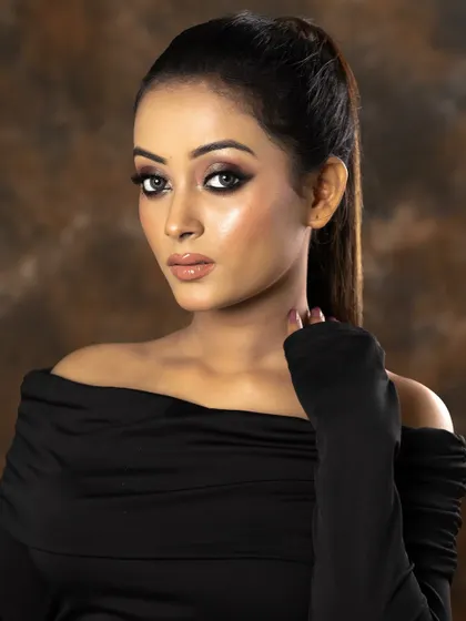 A portrait of the final edgy look, perfect for editorial or fashion work.