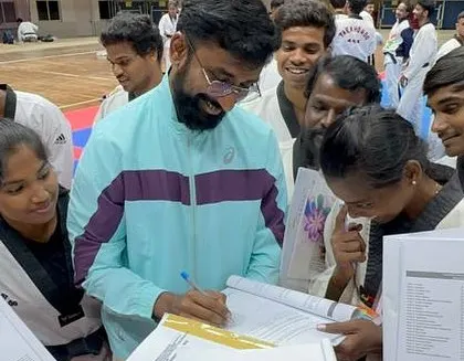 I take the time to personally review documents and answer questions from participants during the referee course in Odisha. Mentorship and individual guidance are key parts of my educational approach.