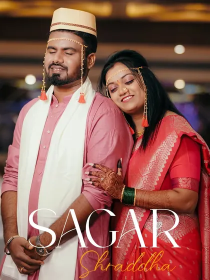 A romantic portrait with the bride resting her head on the groom's shoulder. This image perfectly captures a moment of peace and contentment on their wedding day.