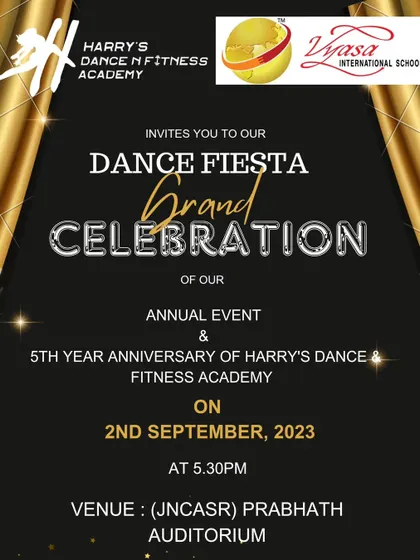 The excitement was real. This was the announcement poster for our grand 5th-anniversary celebration, a milestone event for our academy, students, and the entire team.
