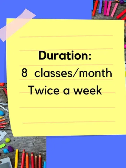 A duplicate of image 45, detailing the class duration and frequency.