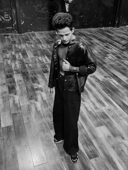 A black and white shot looking down, capturing a more introspective mood. Style can be used to tell different stories.
