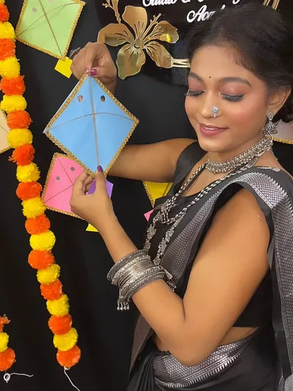 Another fun shot with a kite, celebrating the festival of Makar Sankranti in style.