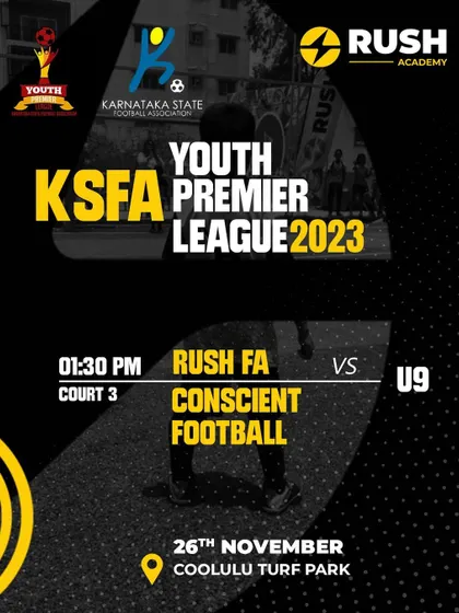 Fixture announcement for the KSFA Youth Premier League 2023. Our academy teams are always ready for the next challenge.