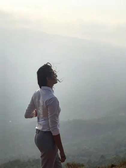 Looking out over a misty valley, feeling the wind and the vastness of the world. These moments of awe inspire my practice.