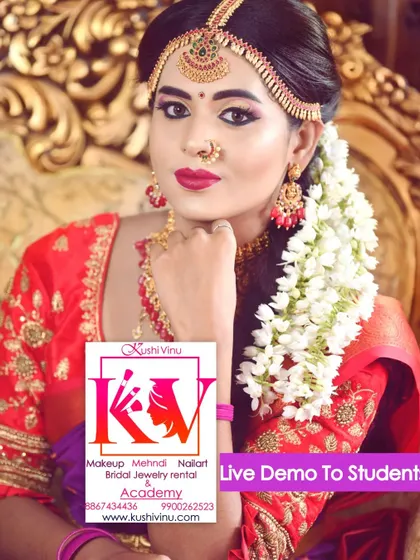 The same model from my live demo, showing a different angle. It's important for students to see the makeup from all sides to understand how it looks in person and in photos.