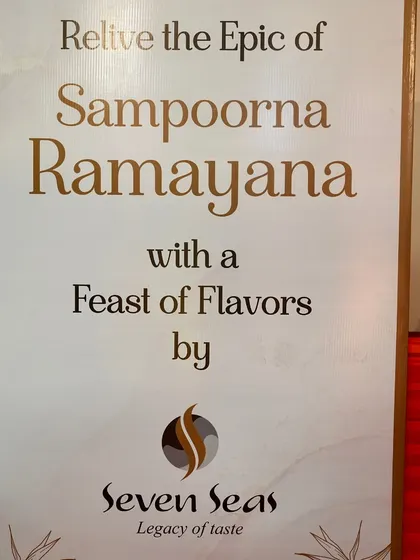 Our branding at the "Sampoorn Ramayana" epic, where we provided a "Feast of Flavors." We are proud to partner with major cultural events and festivals.