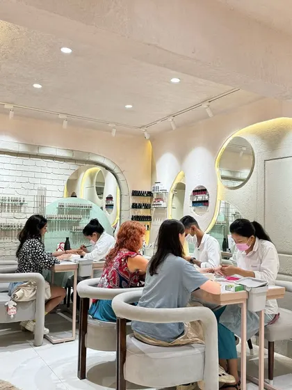 A snapshot of a typical day here. My team is focused on providing personalized attention to each client, ensuring everyone feels comfortable and cared for in our beautiful space.