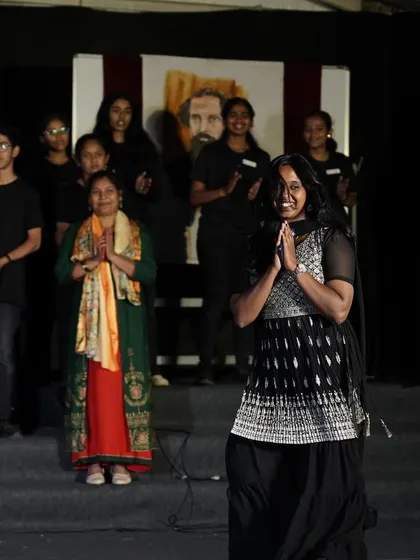 A moment of gratitude on stage. I am so thankful for every opportunity to choreograph and perform. This is the passion I bring to every wedding, sangeet, or corporate event I work on.