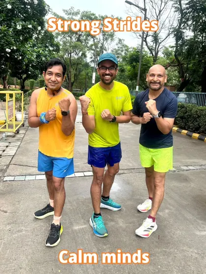 Strong strides, calm minds. Three of our runners after a focused training session, embodying the mental and physical aspects of our coaching.