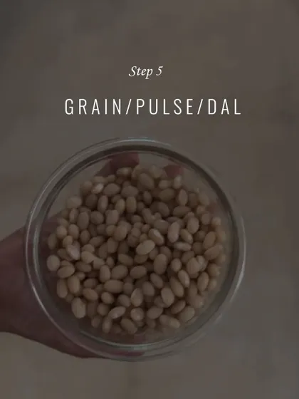 Step 5 in our stew-making guide: adding grains, pulses, or dals. This adds texture, protein, and fibre, turning a simple vegetable stew into a complete, hearty meal.