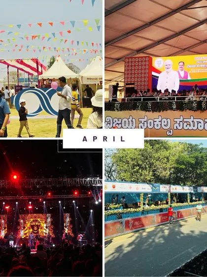 Our April projects included a political rally, a large-scale marathon event, and a high-energy concert, showcasing our versatility.