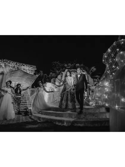 A duplicate of the dramatic black and white grand entrance shot.