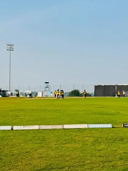 Another perspective of the ground, highlighting the sight screen and the clear, unobstructed playing area we offer.