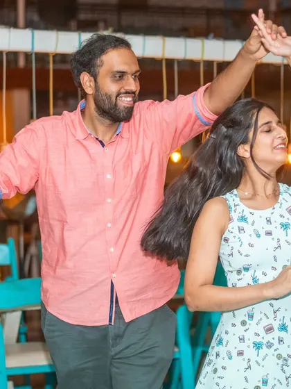 A beautiful spin with a joyful expression. This is the kind of moment that makes you fall in love with dancing.