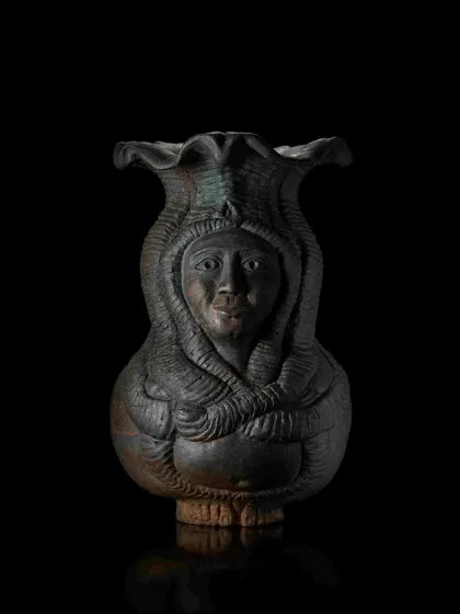 This piece, 'Manthan: Churning and Rising', is from my personal body of work. It represents the deep, spiritual journey of creation that I explore through sculpture. This is the level of artistry and expression that working with clay makes possible.