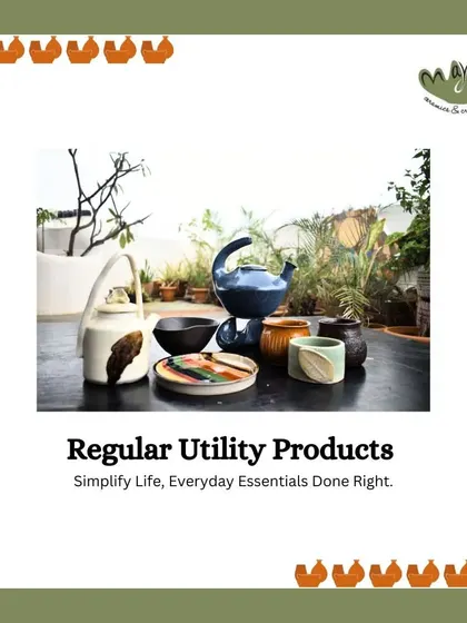 A collection of my regular utility products, including teapots, bowls, and mugs. These are the everyday essentials, made beautifully.