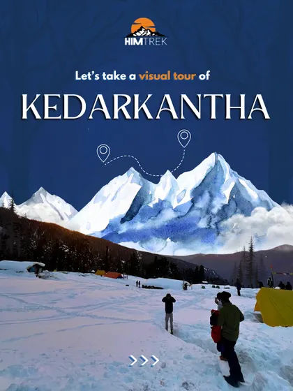Let's take a visual tour of the Kedarkantha trek. This is your chance to experience a classic Himalayan winter adventure.