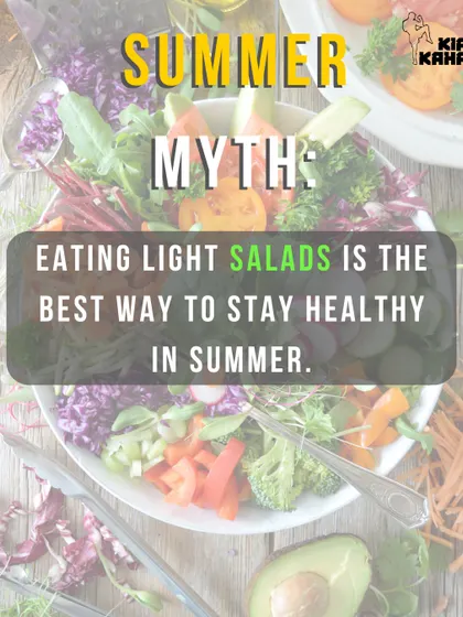 A duplicate of 164. Let's bust this common summer nutrition myth. A healthy diet is about variety.