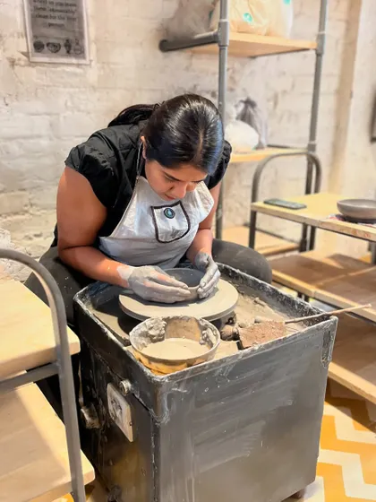 Whether you're at the potter's wheel or trying hand-building, our taster sessions let you explore different techniques. Our instructors are always there to help you learn the basics and find your flow.