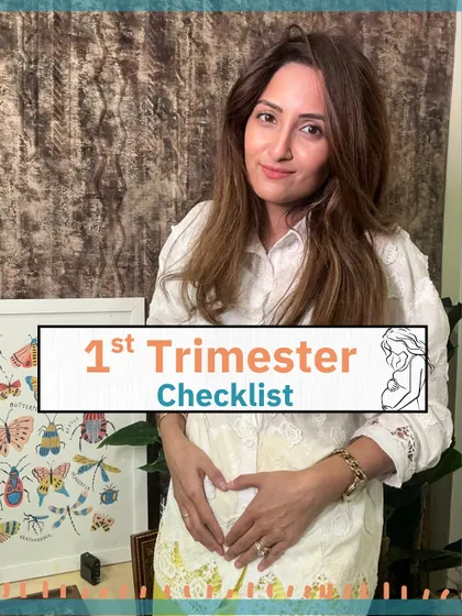 My first-trimester checklist. Even though I lost weight due to a lack of appetite, I focused on nutrient-dense foods to support my baby's development.