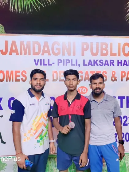 One of our athletes won a bronze medal in the 5000m race at the CBSE Cluster Athletics meet and was selected for Nationals.