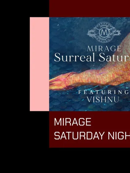A promotional flyer for my flagship residency, 'Surreal Saturdays', a cornerstone of Bangalore's nightlife scene.