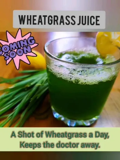 A shot of wheatgrass juice a day can do wonders for your health. I will be sharing a video soon on how to easily make this anti-aging and nutrient-dense drink at home.