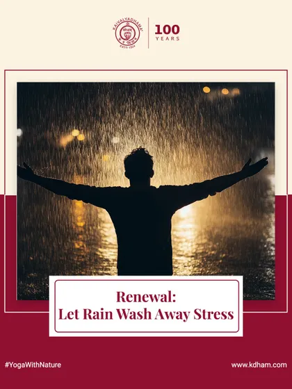 We teach our students to embrace all aspects of nature. The rain can be a powerful tool for renewal, a sensory experience that helps wash away stress and refresh the spirit.