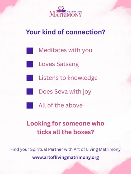 Are you looking for a connection that goes beyond the superficial? A partner who meditates with you, enjoys satsang, and finds joy in seva? This is the kind of conscious couple matchmaking I facilitate.
