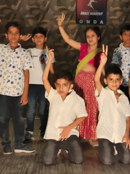 A group photo of our 'Ladki Deewani' performers. Look at the joy and confidence on their faces!