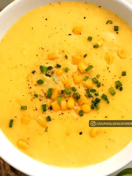 Our Sweet Corn Soup is a creamy and comforting choice, filled with sweet corn kernels and seasoned lightly. It is a popular option for both corporate events and family gatherings.