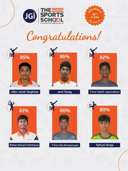 We congratulate our high-achieving students, including Allen Jacob Varghese with 95%, for their outstanding results in the 10th class CBSE exams.