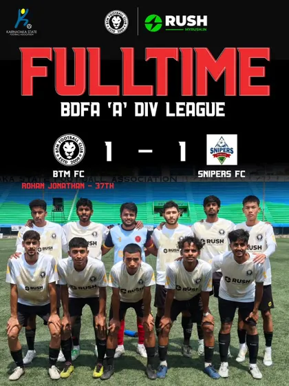 Our first points on the board after a tough 1-1 draw with Snipers FC. Not the win we wanted, but plenty of positives to build on.