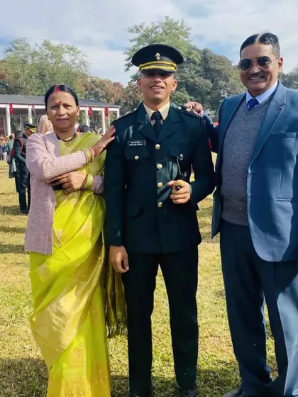 The greatest achievement for parents is to see their child succeed. This picture of a newly commissioned officer with his proud parents is the goal. Work hard to give them this gift.