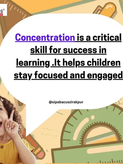 Concentration is a critical skill for success in learning. My classes help children stay focused and engaged, which is essential for their overall cognitive development.