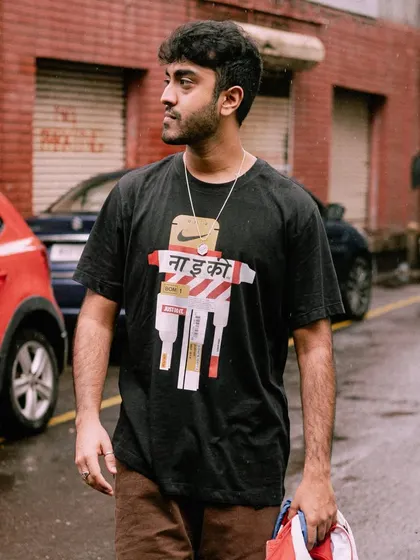 Another look from the Nike photoshoot, walking through the streets of Mumbai. My style is deeply influenced by the city, just like my jewelry designs.