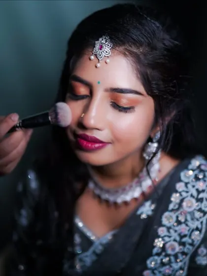 Here is a little glimpse of my process. I believe in using the best products and a gentle touch to create a flawless base that lasts all day and feels light on the skin.