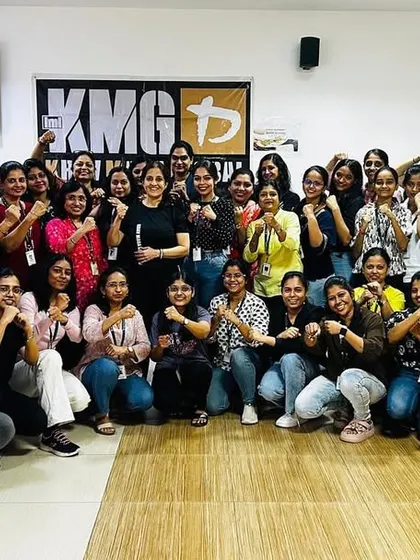 We are trusted by leading corporations to empower their workforce. This is a group photo from a successful women's corporate self-defense workshop we conducted for a major company in the energy sector, focusing on enhancing personal safety and confidence.