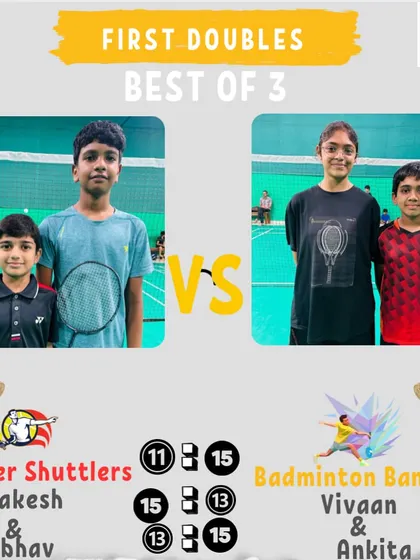 A First Doubles match from Day 2 that went to three sets. These tight matches build mental resilience.