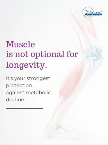 A powerful statement: Muscle is not optional for longevity. It's your strongest protection against metabolic decline.