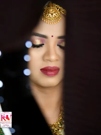 A soft and artistic portrait of one of my brides. This image highlights the delicate shimmer on the eyelids and the smooth, natural finish of the skin, creating a dreamy and elegant bridal look.