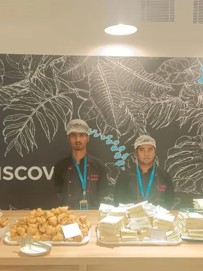 Our staff presenting a snack table at the Discovery office. We ensure every detail is handled, allowing your team to relax and network.
