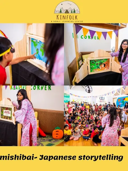We used Kamishibai, a form of Japanese storytelling, to share tales about the Amazon rainforest during our Brazilian Carnival, blending cultures in a unique way.