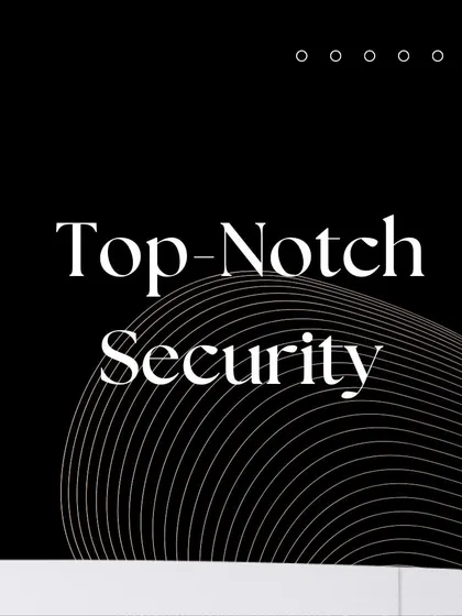 This graphic promises "Top-Notch Security," reflecting the professional-grade quality and reliability of the Texecom wireless alarm kit. It is designed to provide maximum protection and peace of mind.