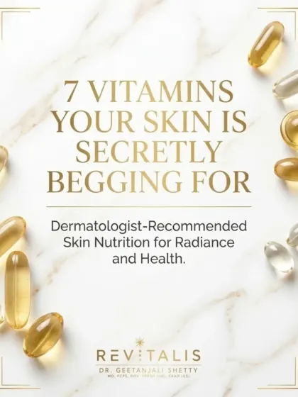 Great skin isn't magic, it's nutrition. There are seven key vitamins your skin is secretly begging for to help it repair, protect, and brighten every day. I can guide you on how to include them safely and effectively.